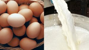 Milk and egg prices rise high